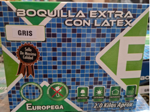 BOQUILLA EUROPEGA DE 2 KG GRIS 